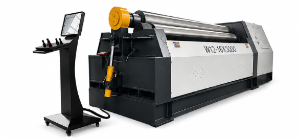 Roladora de placas CNC de 4 rodillos W12-16 x 3000
